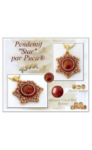 Free pattern Par Puca® Beads - Pendant  Star